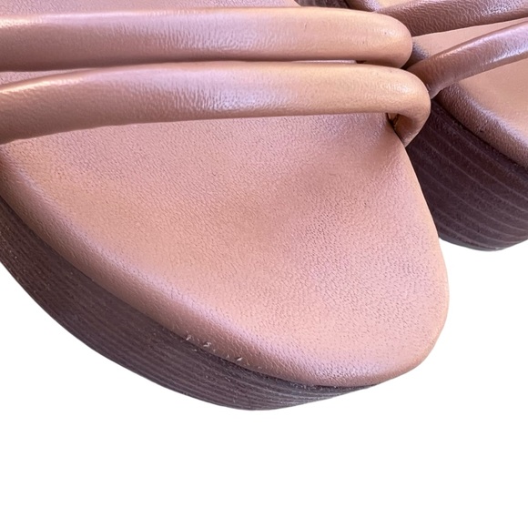 Kate Spade Saturday Wood Platform Wedge Sandal Tan Size 6 - Picture 6 of 15